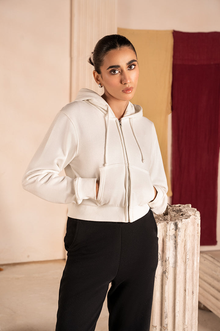 Women Cropped Zipper Hood 1014/508 - Western Wear